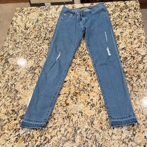 POL Blue Distressed Skinny Jeans